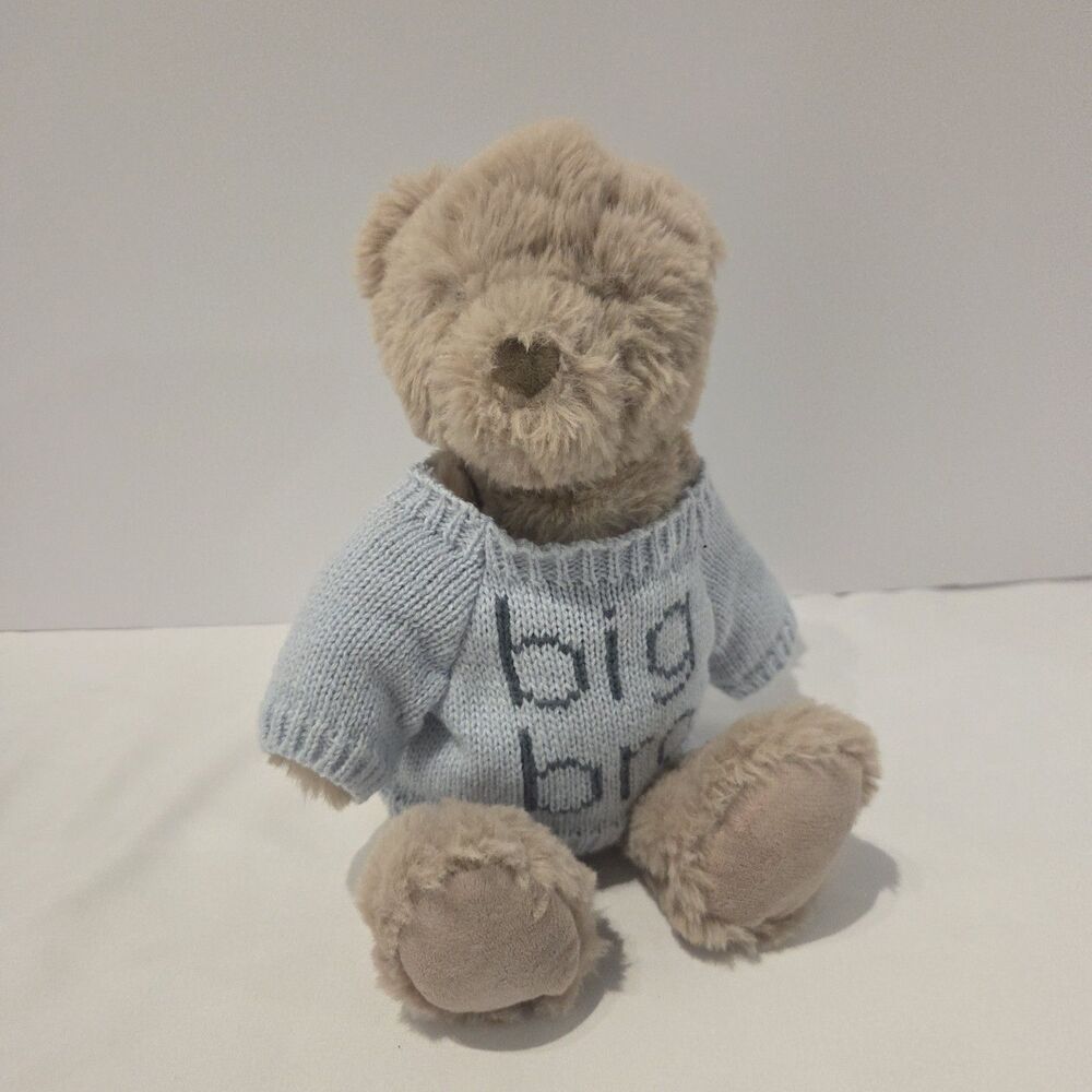 Mudpie Big Bro Plush Teddy Bear With Knit Sweater